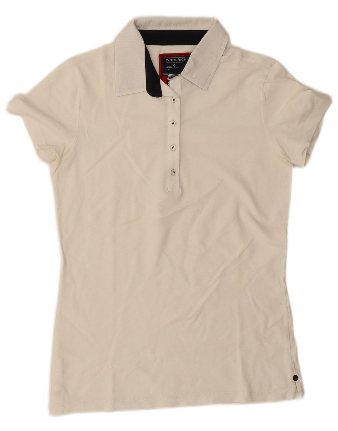 Polo da donna Woolrich UK 14 grande bianco sporco