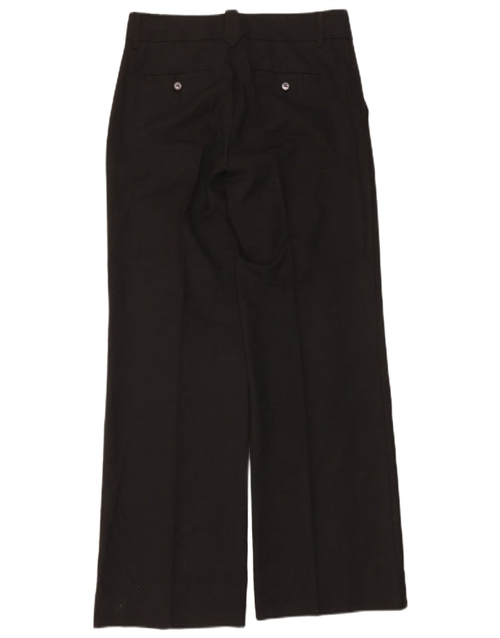 Pantaloni da abito a gamba larga da donna Zara EU 38 Small W28 L32 Poliestere nero
