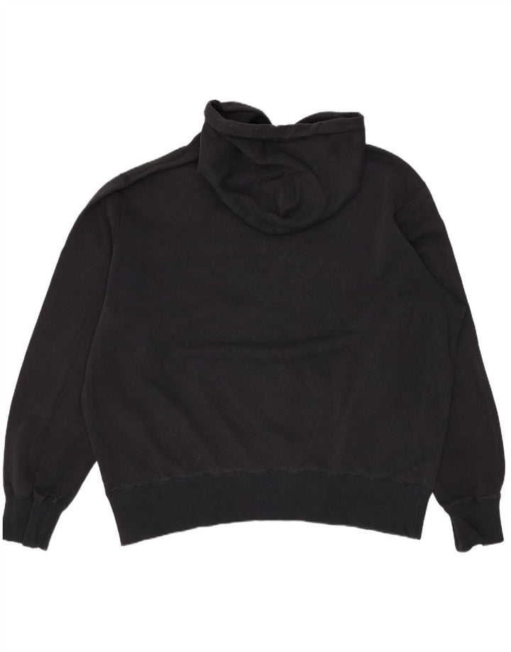 Felpa con cappuccio oversize con grafica NIKE da donna UK 18 XL in cotone nero