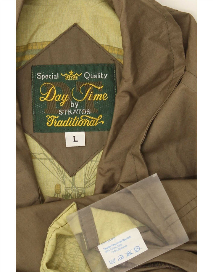 Cappotto da uomo Stratos UK 40 grande cotone kaki