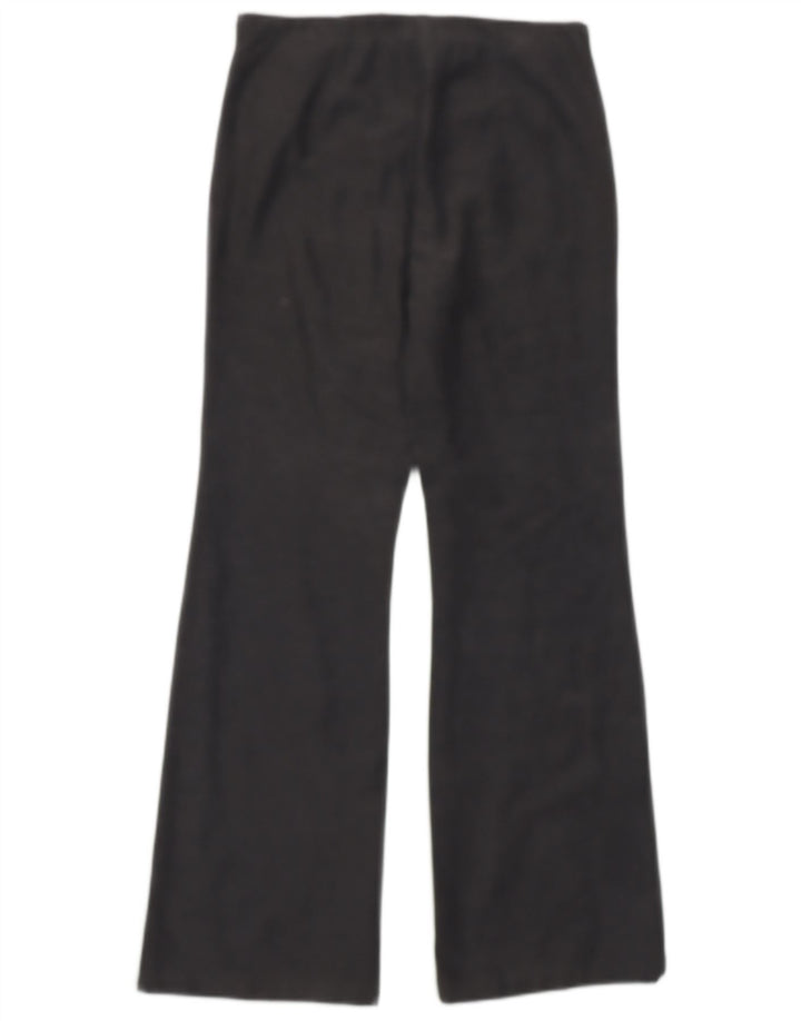 Pantaloni casual Bootcut da donna BENETTON IT 42 Medium W28 L29 Cotone grigio