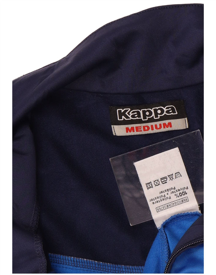 KAPPA Mens Tracksuit Top Jacket Medium Blue Colourblock Polyester