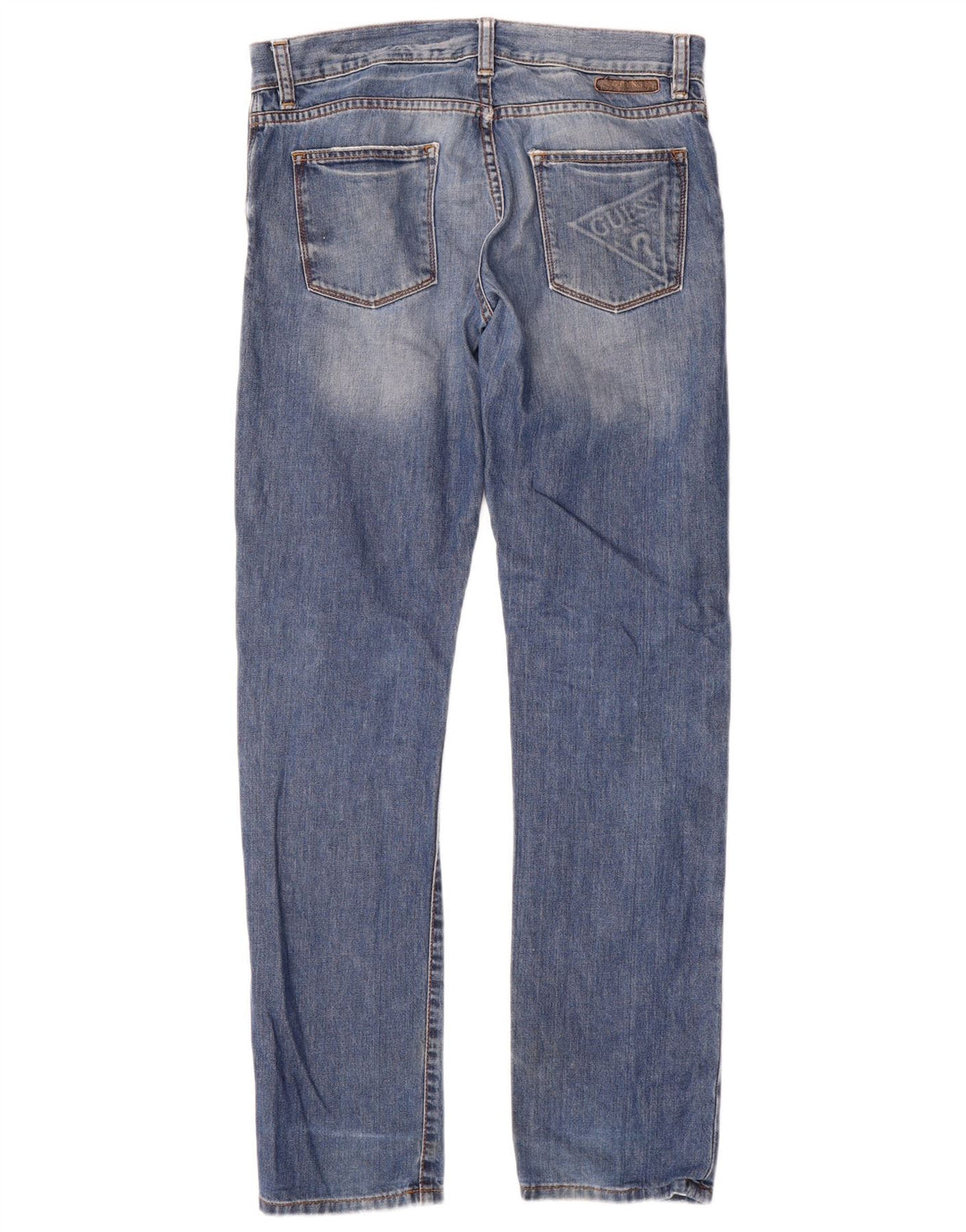 Jeans dritti Guess ragazzo con vestibilità regolare effetto invecchiato 15-16 anni W32 L33 Blu