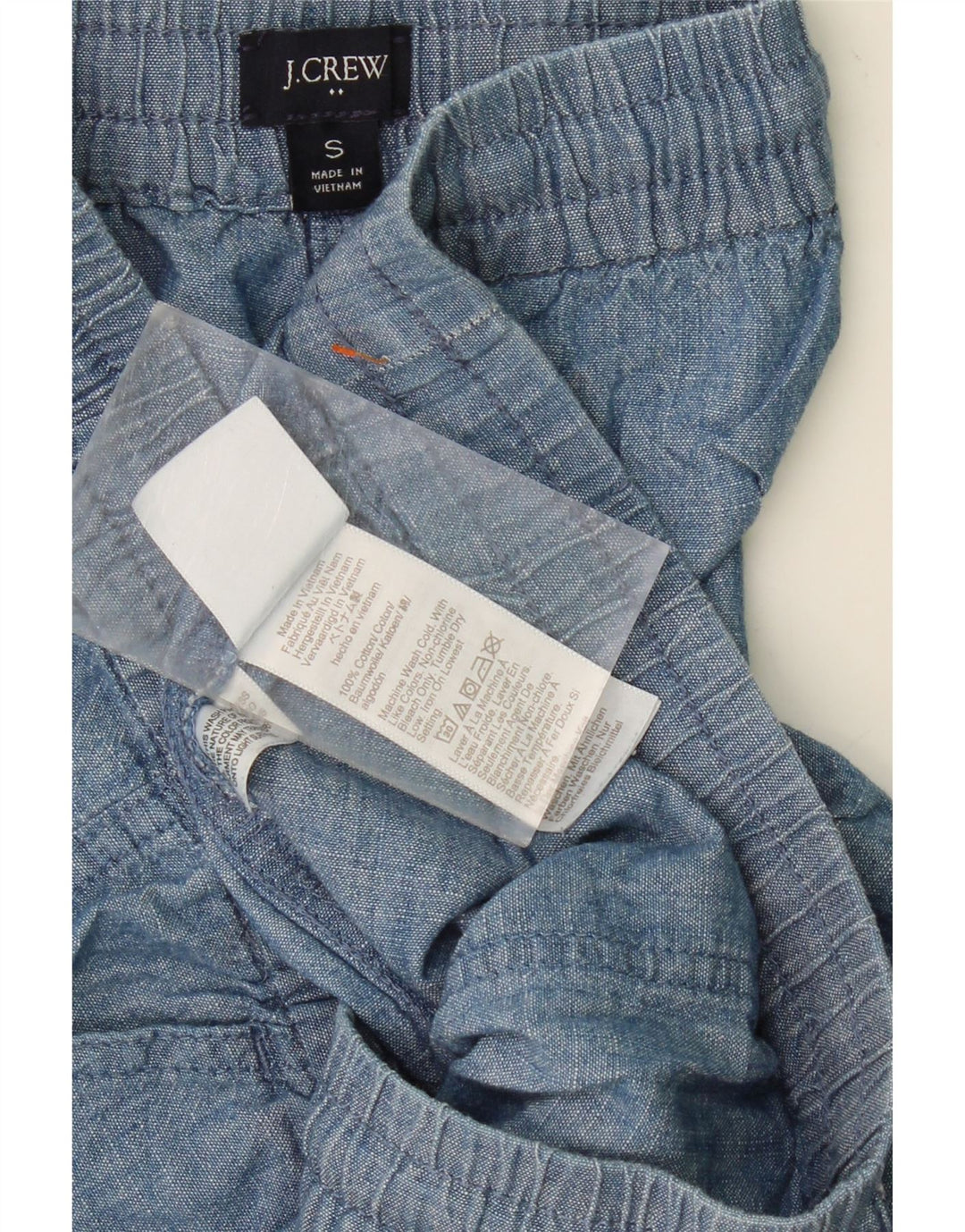 J. CREW Womens Chino Shorts Small W27 Blue Cotton Vintage J. Crew and Second-Hand J. Crew from Messina Hembry 