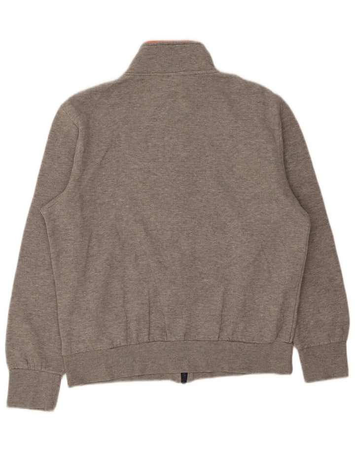 Giacca da ginnastica da uomo Lotto grande in cotone color block grigio