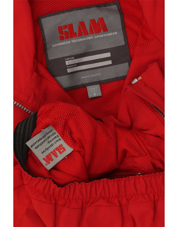 Giubbotto bomber da bambino Slam 5-6 anni in poliestere rosso