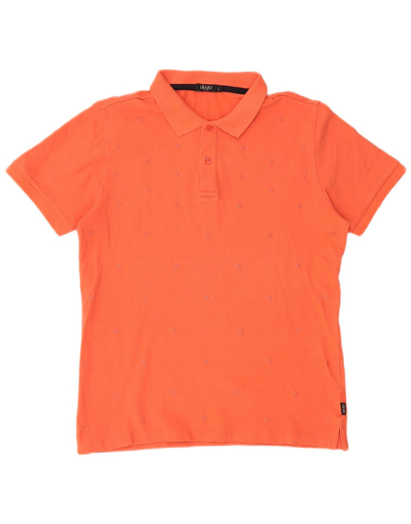 Polo Uomo LIU JO Large Arancione Cotone