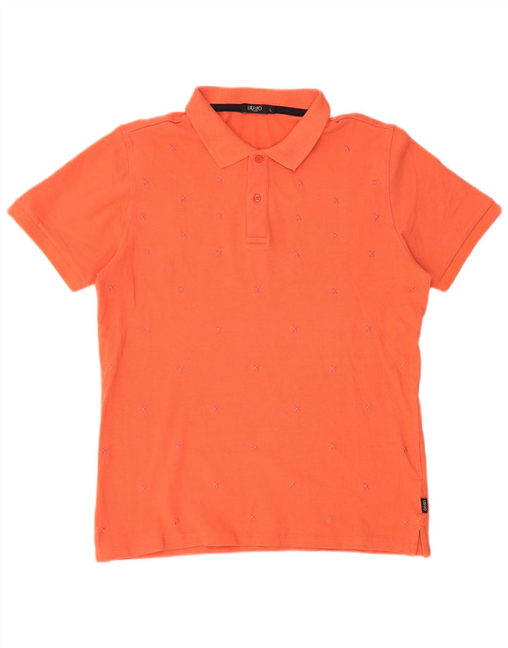 Polo Uomo LIU JO Large Arancione Cotone