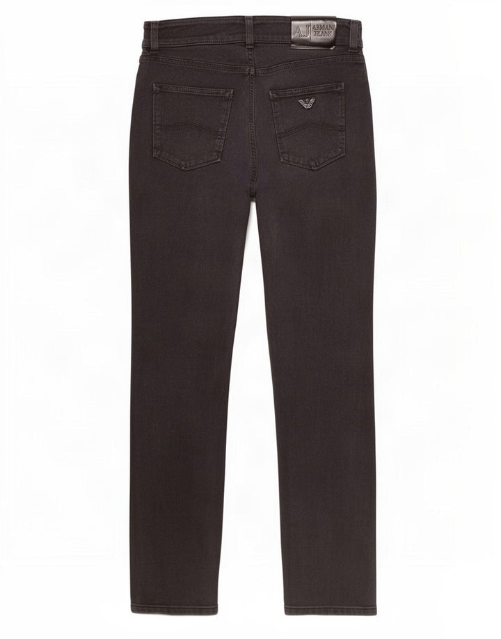 Jeans slim da donna Armani W27 L28 cotone grigio
