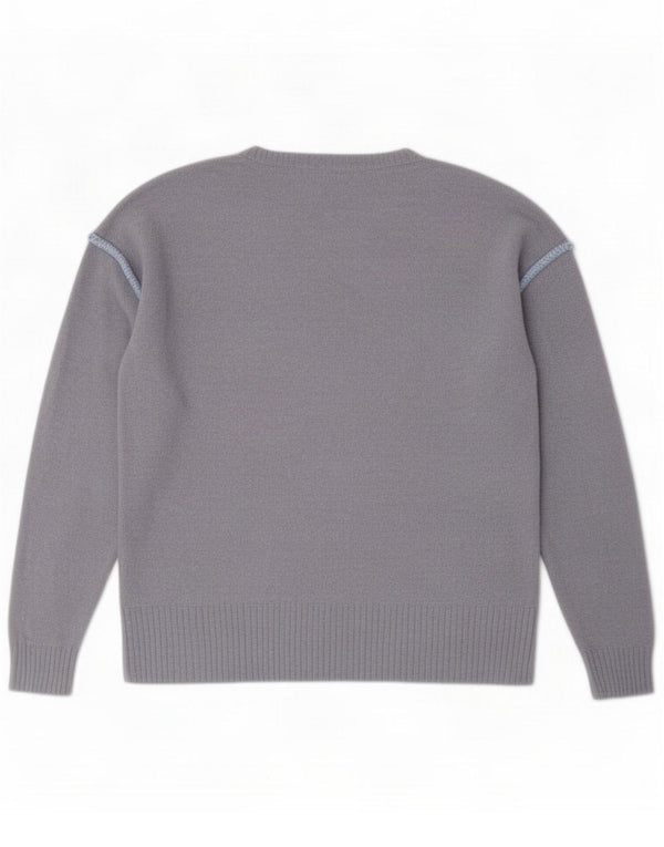 Maglione maglione girocollo dalla vestibilità comoda da donna di White Stuff UK 12 Blu medio