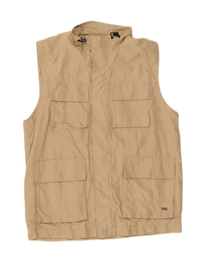 Gilet da uomo WAMPUM UK 38 Poliestere beige medio