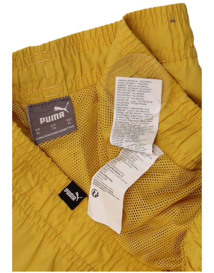 Pantaloncini da bagno con grafica PUMA da uomo XL Giallo Poliestere
