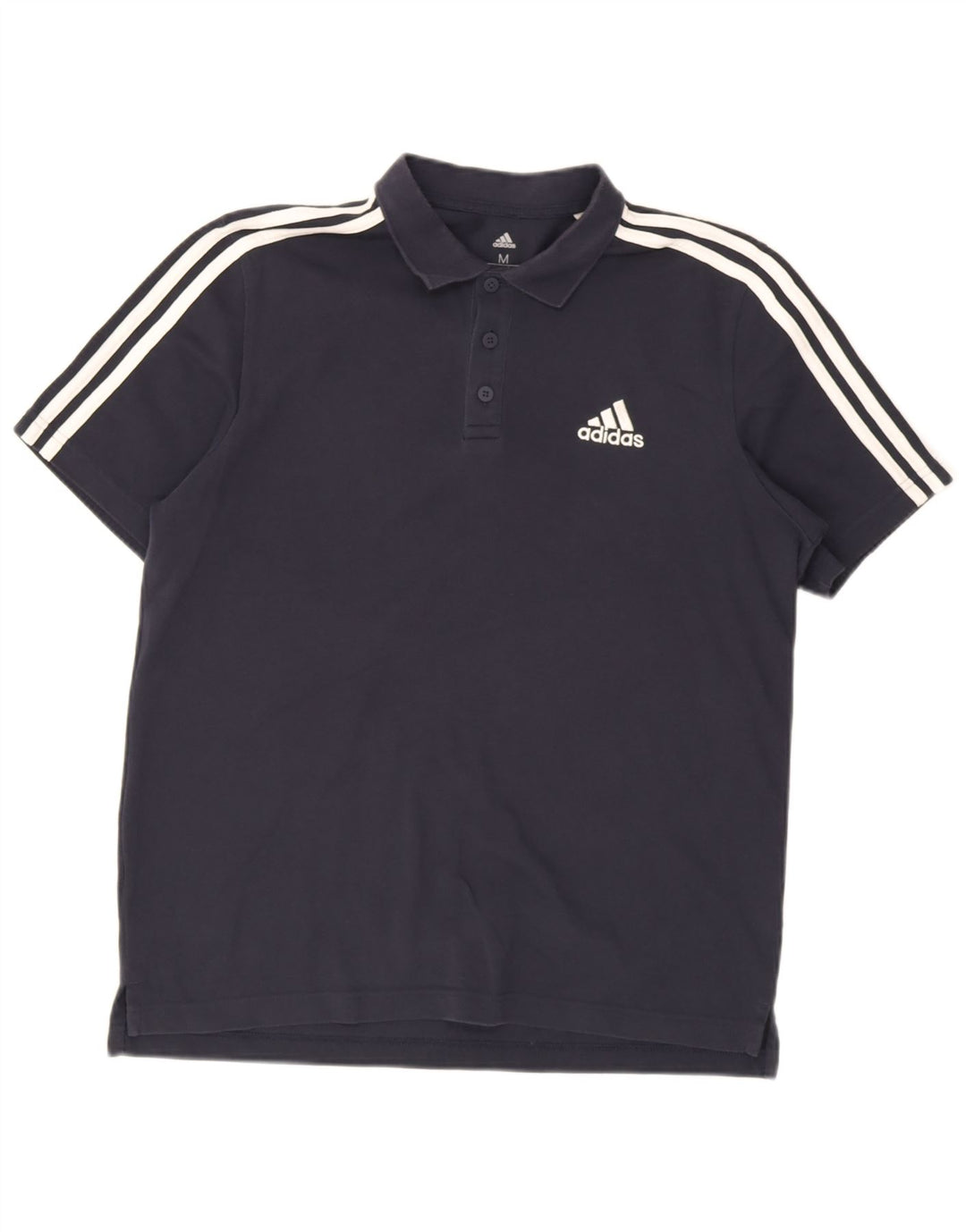 Polo Adidas da uomo media in cotone blu navy