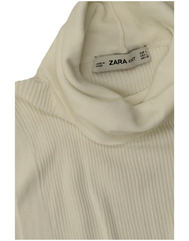 Canotta canotta da donna Zara UK 14 grande bianca