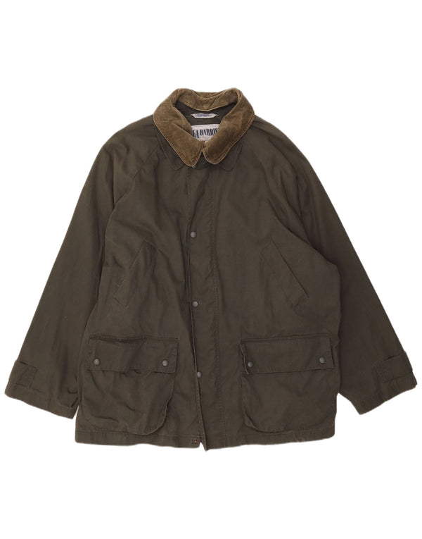 Giacca da uomo in cotone cerato Sea Barrier UK 42 XL Cotone kaki