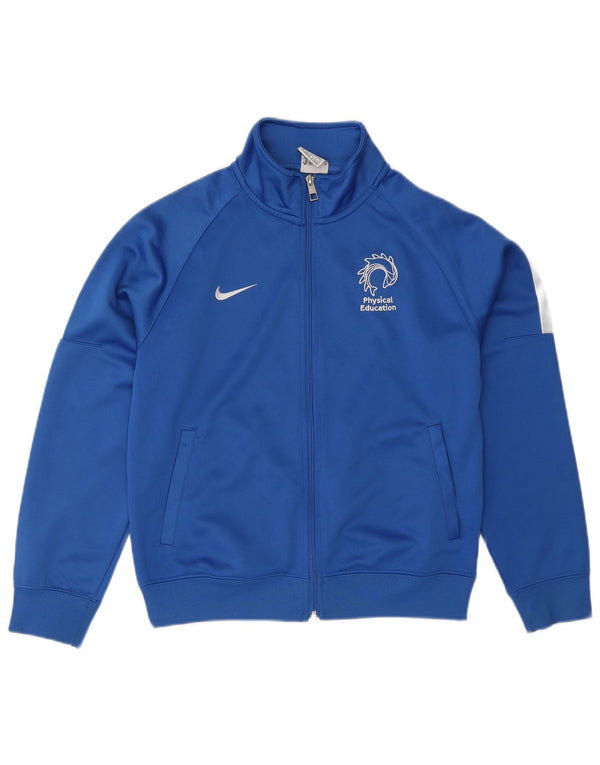 Giacca da ginnastica grafica da ragazzo Nike 12-13 anni Large Blue Colourblock