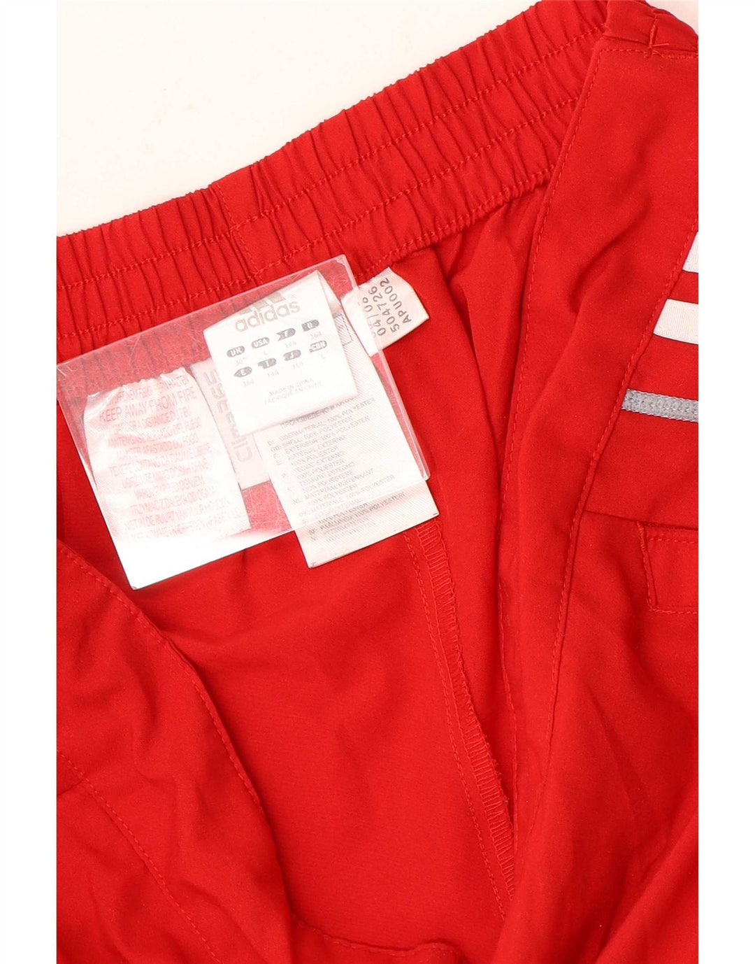 Pantaloncini sportivi Adidas Climalite Graphic da ragazzo 13-14 anni in poliestere rosso