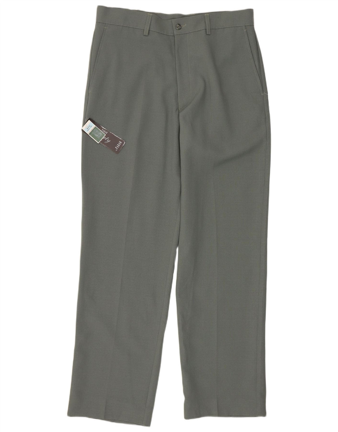Pantaloni casual dritti da donna Farah W34 L31 poliestere verde