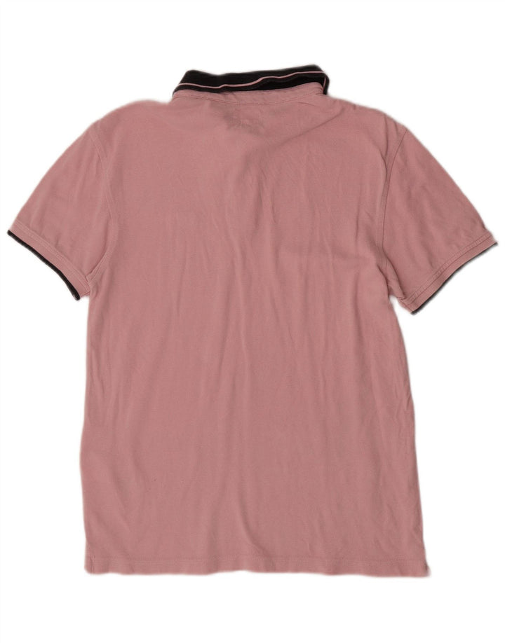 Polo Levi's da uomo piccola in cotone color block rosa