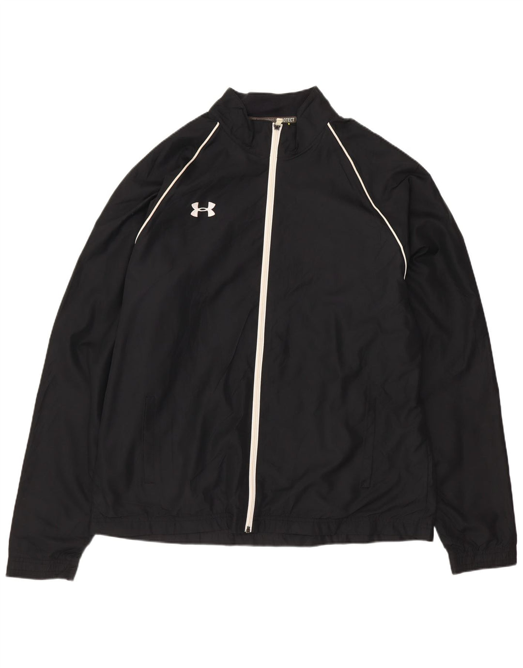 Giacca da tuta da uomo UNDER ARMOUR grande nera in poliestere
