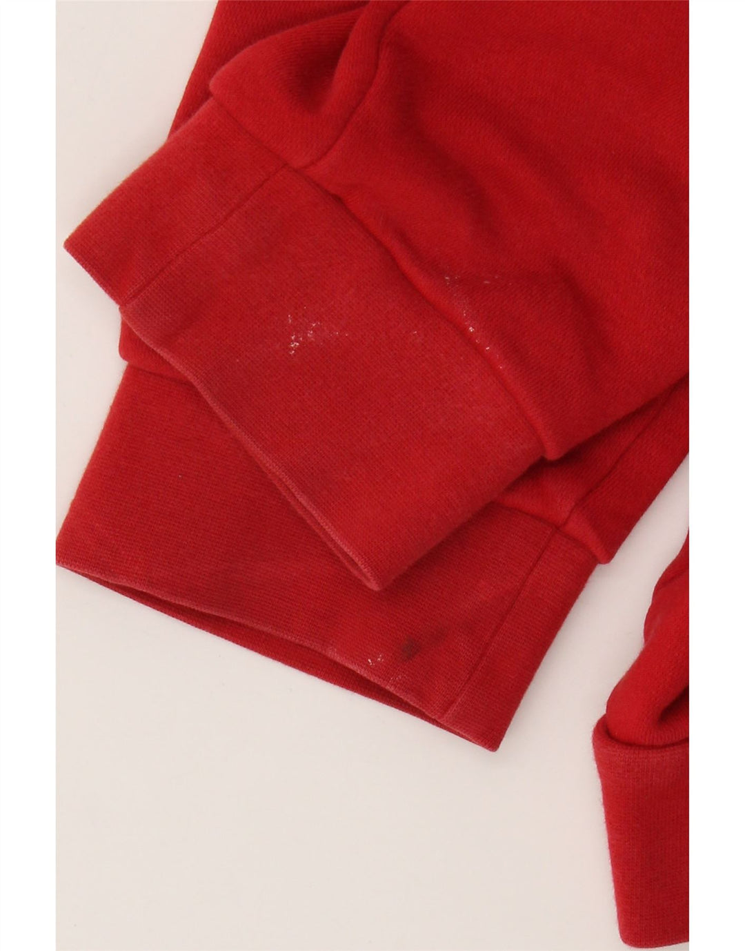 Felpa con cappuccio da uomo Adidas Large rossa in cotone