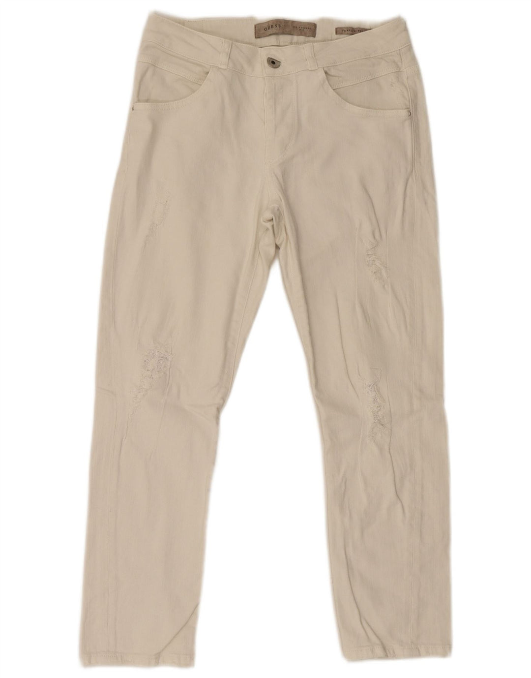 Jeans slim da donna Guess W27 L26 cotone bianco