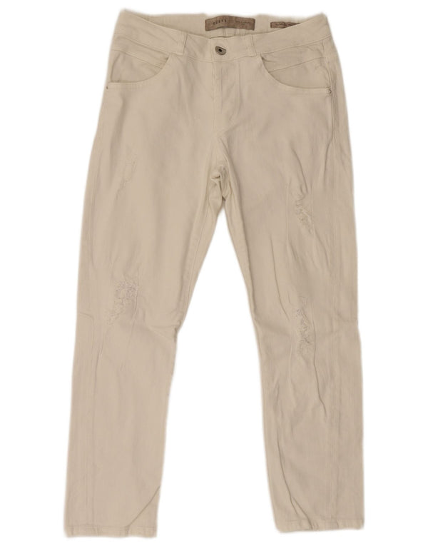 Jeans slim da donna Guess W27 L26 cotone bianco