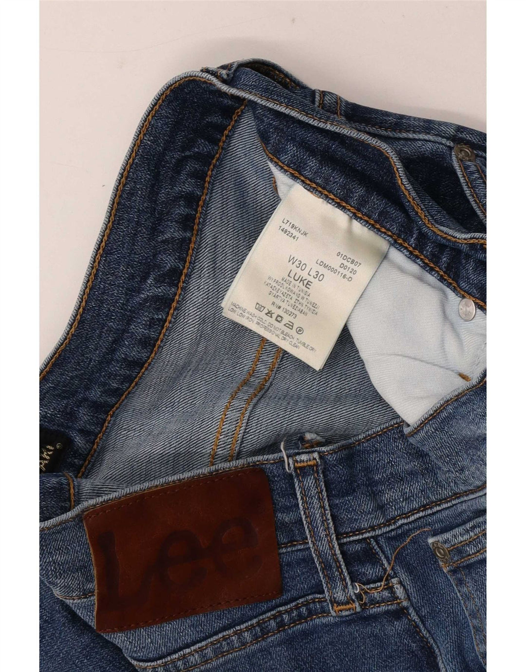 Jeans Lee Luke Slim da uomo W30 L30 in cotone blu