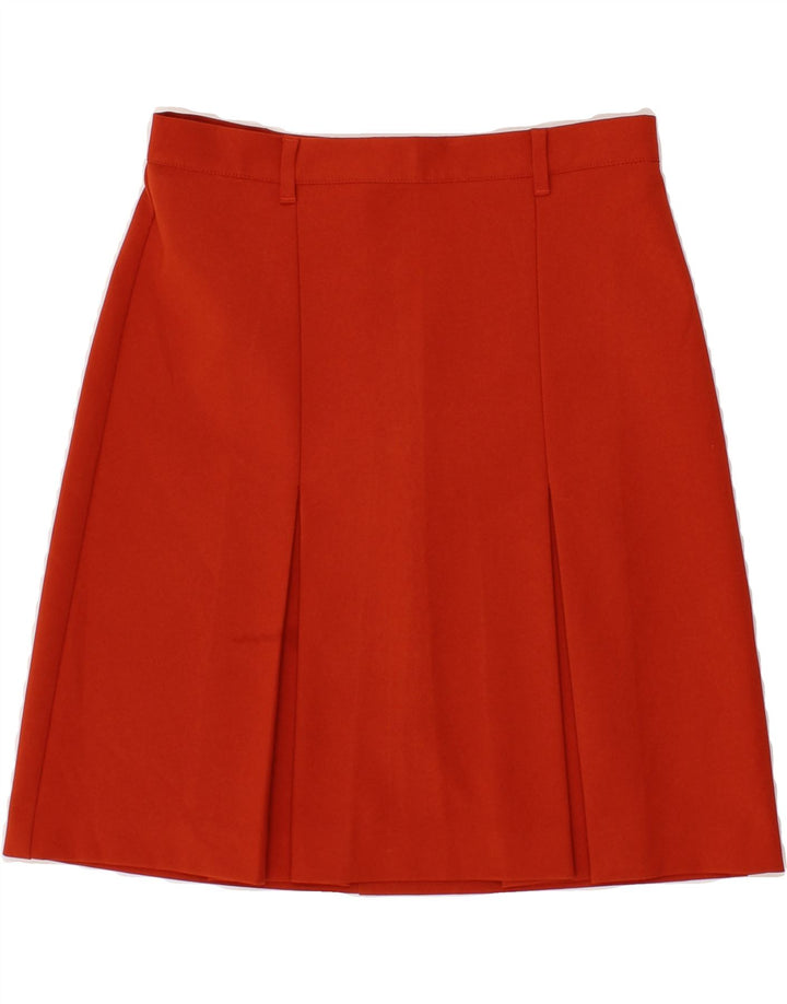 BENETTON Womens A-Line Skirt IT 42 Medium W28  Orange Polyester Vintage Benetton and Second-Hand Benetton from Messina Hembry 