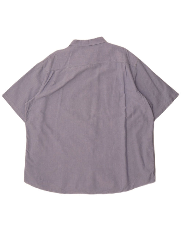 Camicia a maniche corte da uomo Marks & Spencer 2XL cotone blu