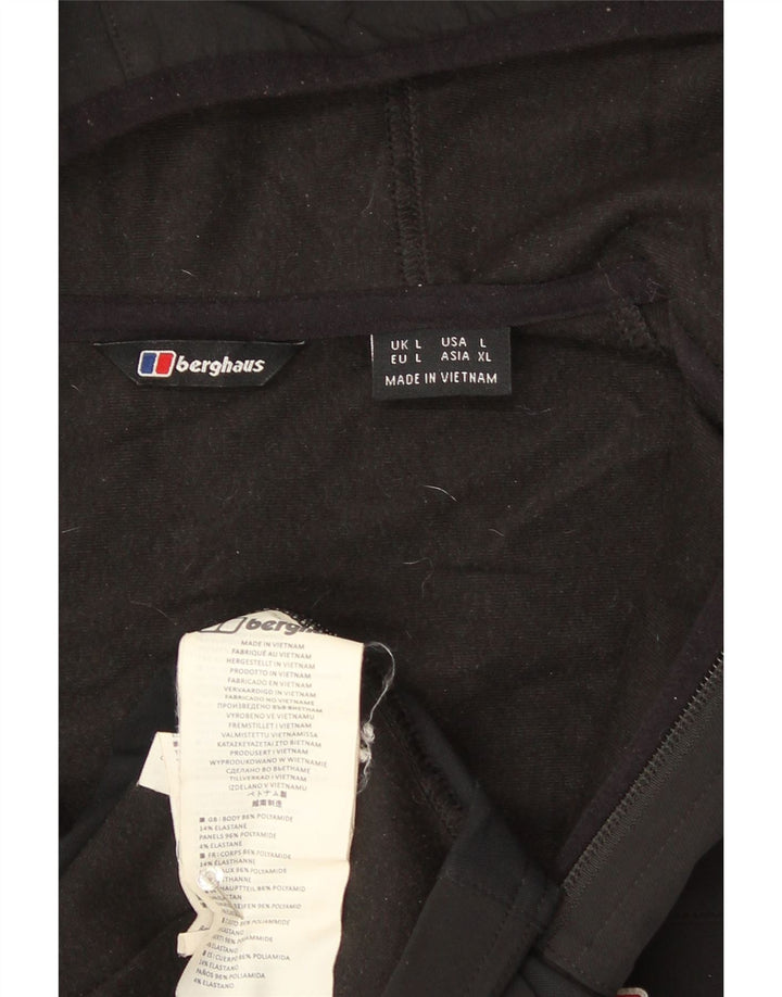 Giacca a vento con cappuccio da uomo Berghaus UK 40 Large nera in poliammide