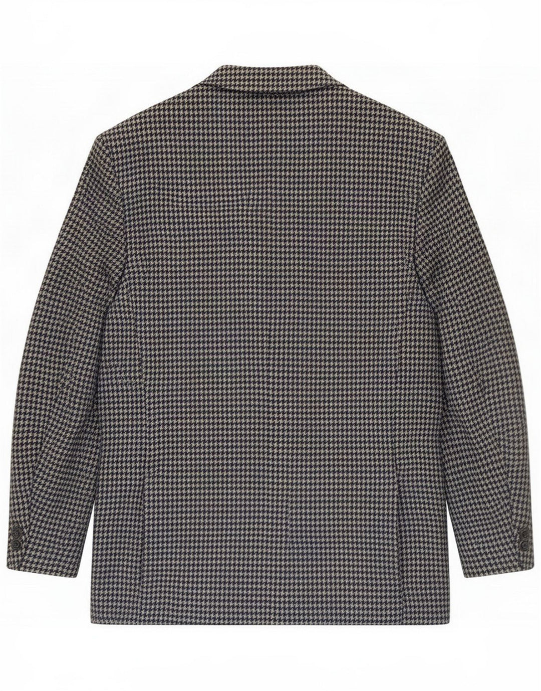 Esclusiva giacca blazer a 2 bottoni da uomo UK 40 grande grigio pied de poule nuova lana