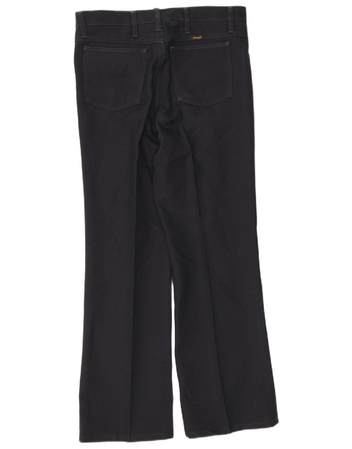 Pantaloni casual da uomo Wrangler Bootcut W36 L30 poliestere blu navy