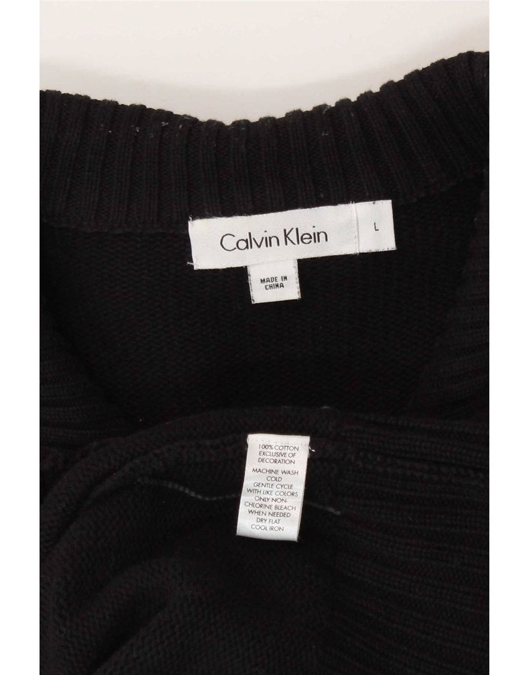 Maglione cardigan da uomo Calvin Klein grande cotone nero