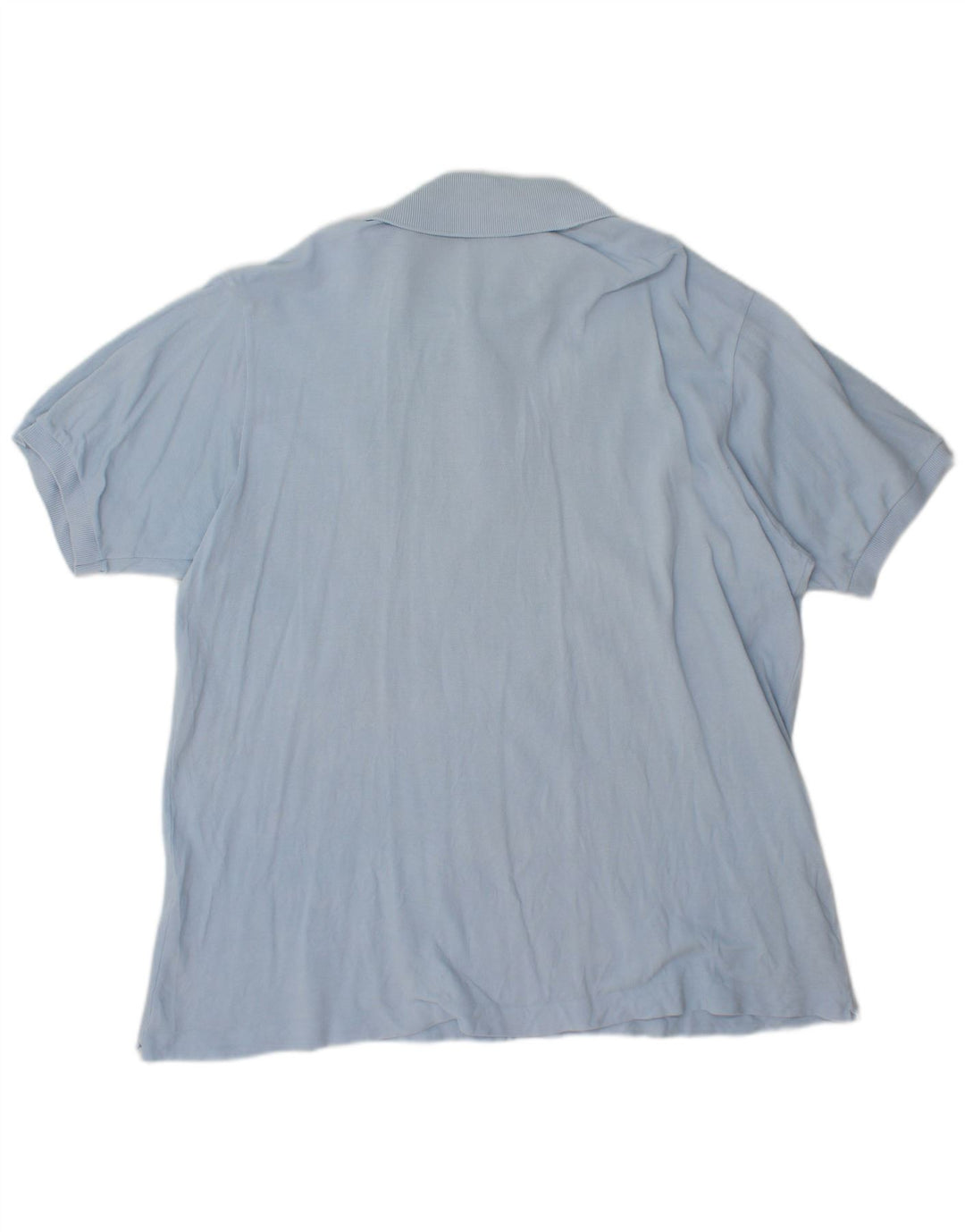 LACOSTE Mens Polo Shirt Size 7 2XL Blue Cotton