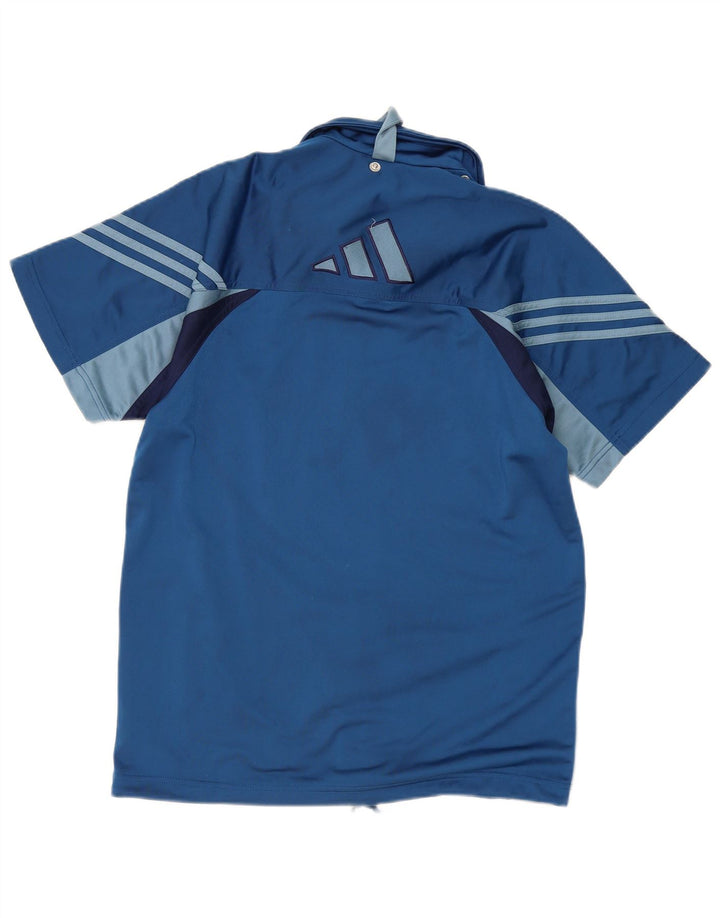 Giacca da ginnastica grafica da ragazzo Adidas 15-16 anni Blu Colourblock