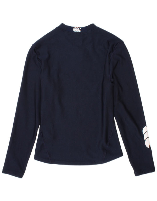 Top grafico per ragazze Canterbury a maniche lunghe 7-8 anni piccolo blu navy
