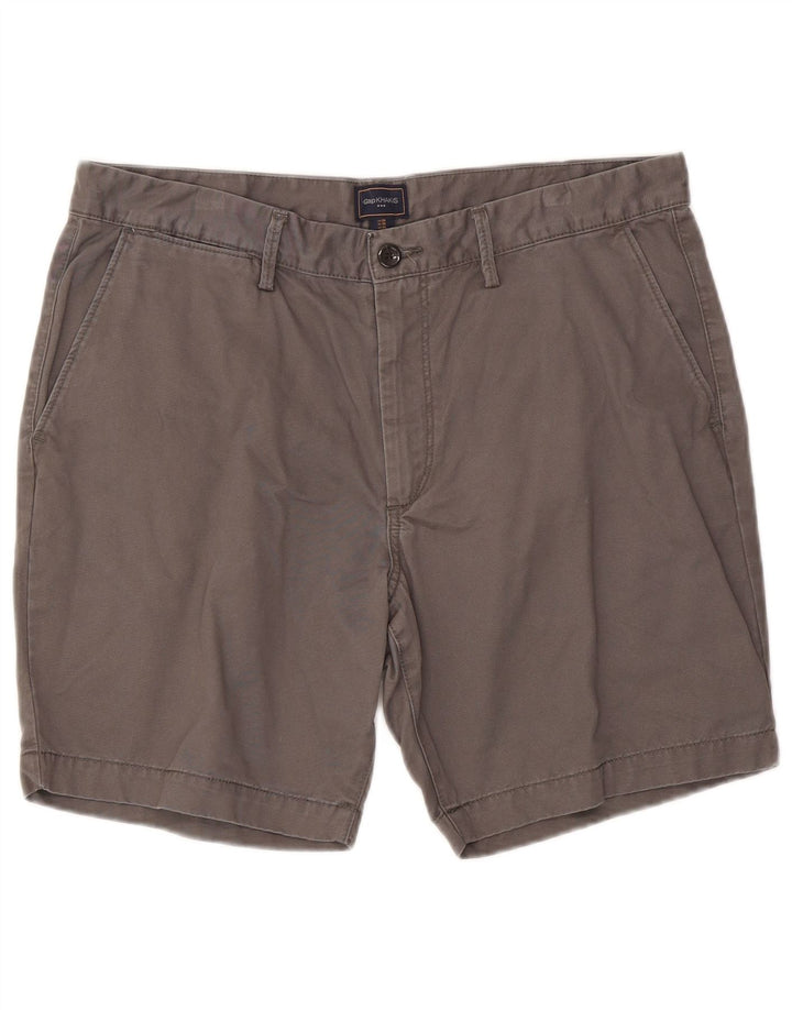 Gap Pantaloncini chino kaki da uomo W36 grandi in cotone grigio