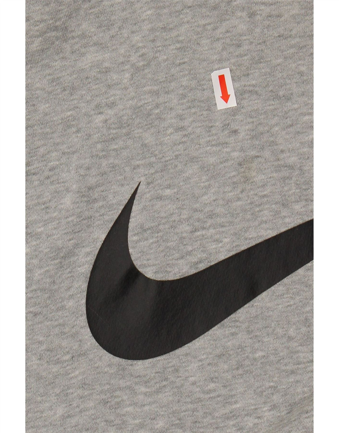 Felpa con cappuccio grafica Nike da uomo in cotone chiazzato grigio medio