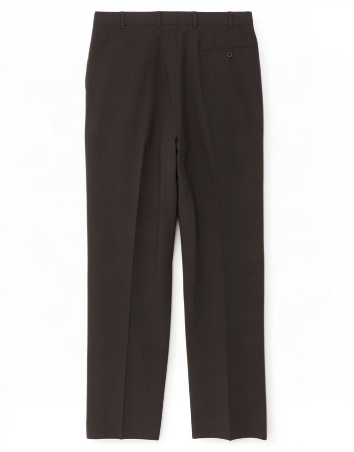 Pantaloni da abito con pegging da uomo Marks & Spencer W36 L33 poliestere grigio