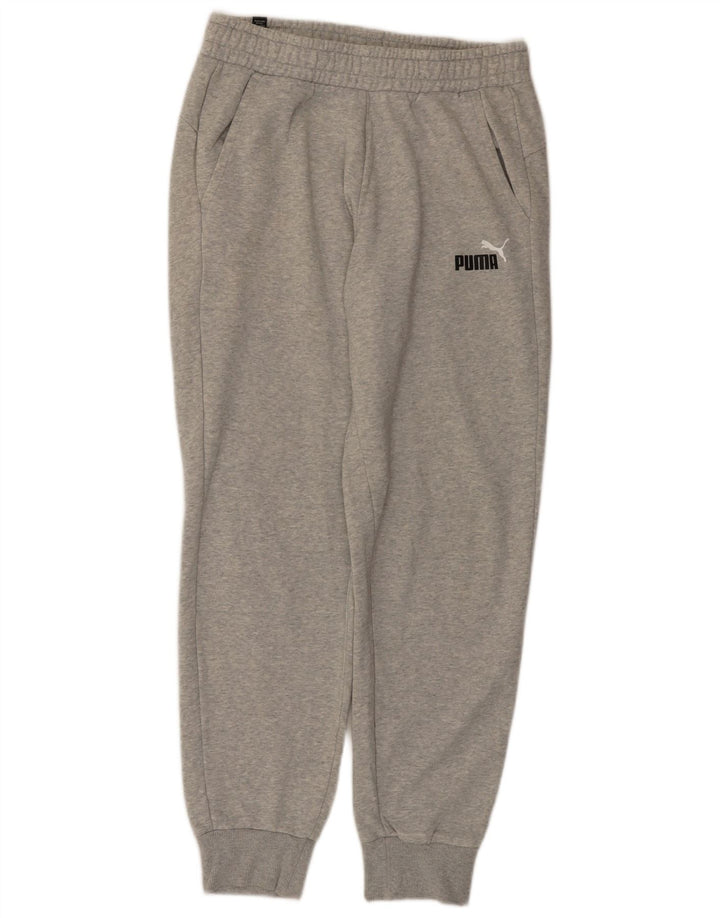 Pantaloni da tuta da uomo Puma Joggers in cotone chiazzato grigio medio