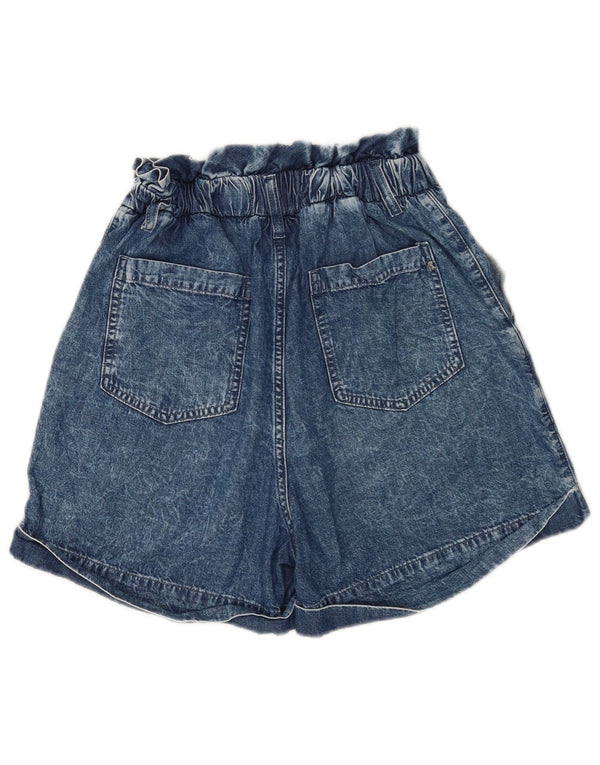 Replay Pantaloncini di jeans a vita alta da donna W26 piccoli in cotone blu