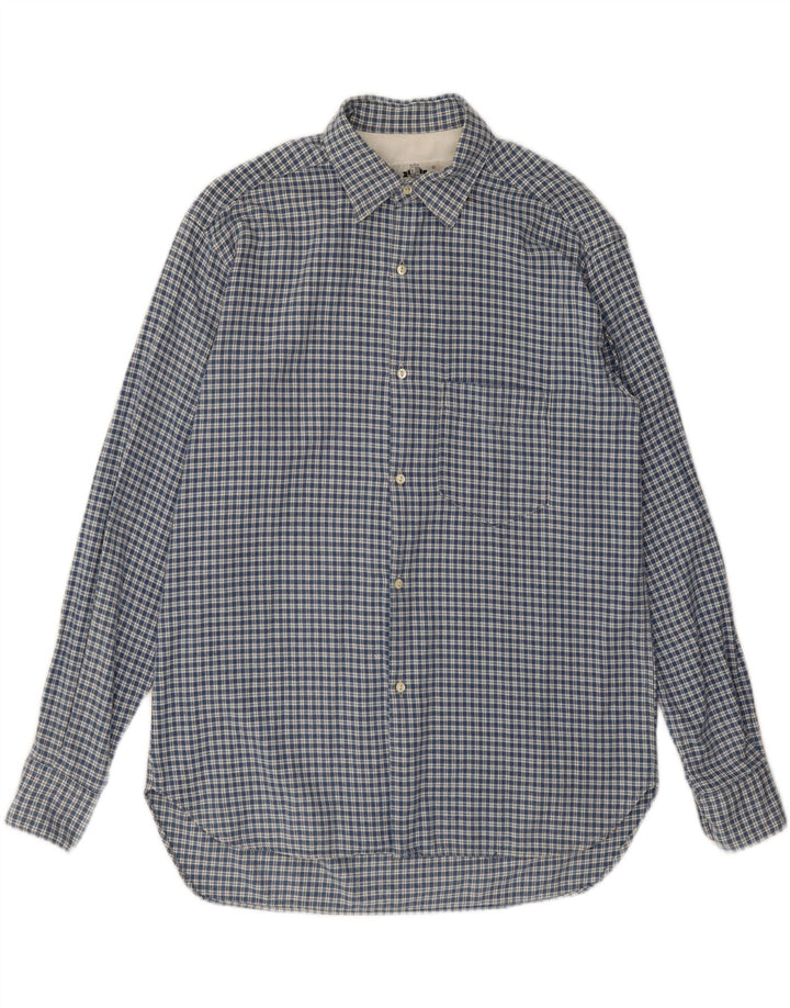 REPLAY Mens Flannel Shirt Large Blue Check Cotton Vintage Replay and Second-Hand Replay from Messina Hembry 