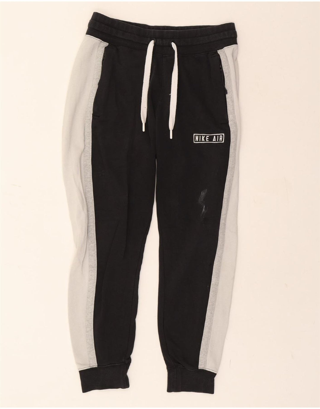 NIKE Mens Tracksuit Trousers Joggers Medium  Black Colourblock Cotton Vintage Nike and Second-Hand Nike from Messina Hembry 