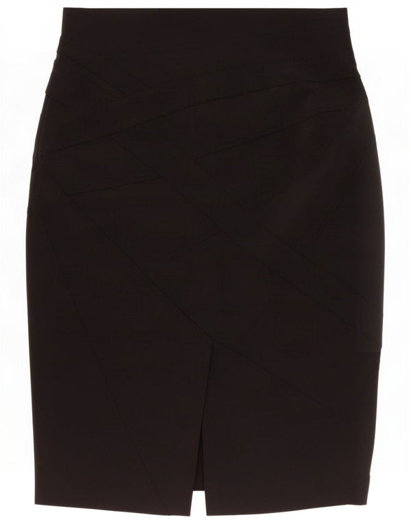 Karen Millen Womens Pencil Skirt UK 12 Medium W30 Black Polyester