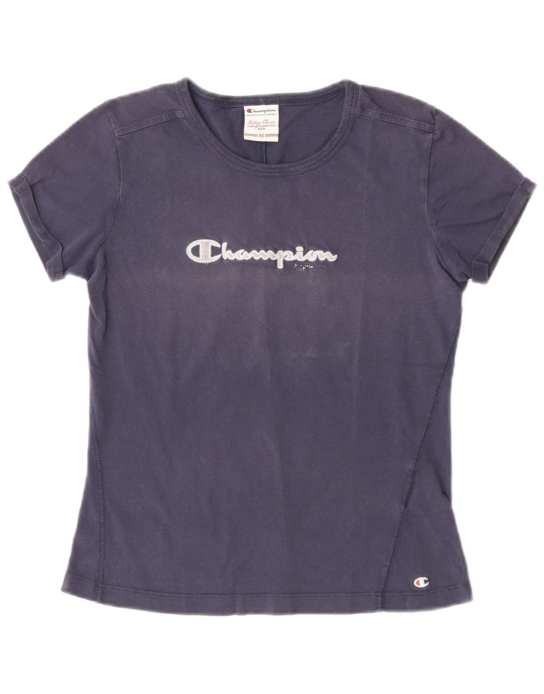 T-shirt grafica da donna Champion Top UK 12 medio blu navy