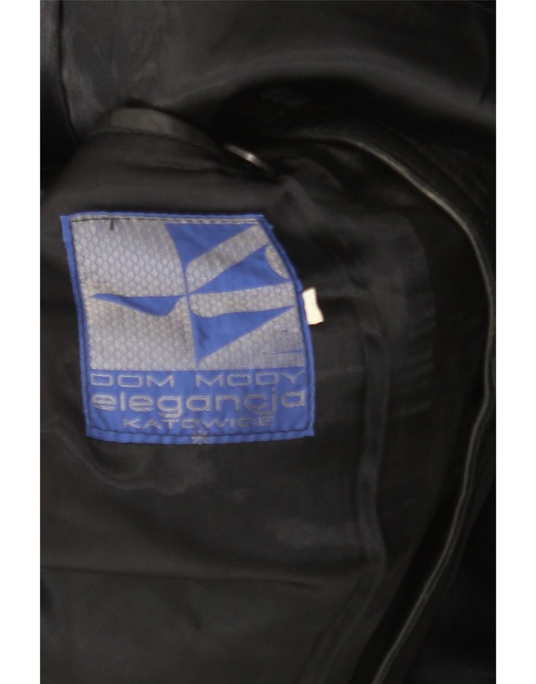 Giacca in pelle da uomo VINTAGE UK 38 media nera