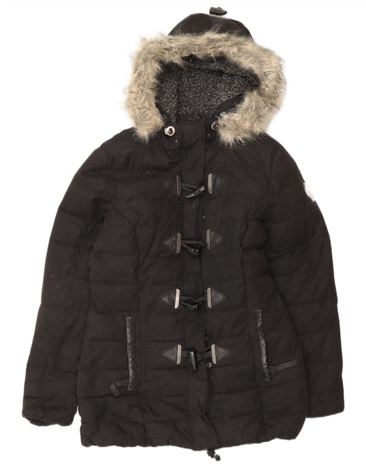 Borsone imbottito con cappuccio da donna Superdry UK 12 medio poliestere nero