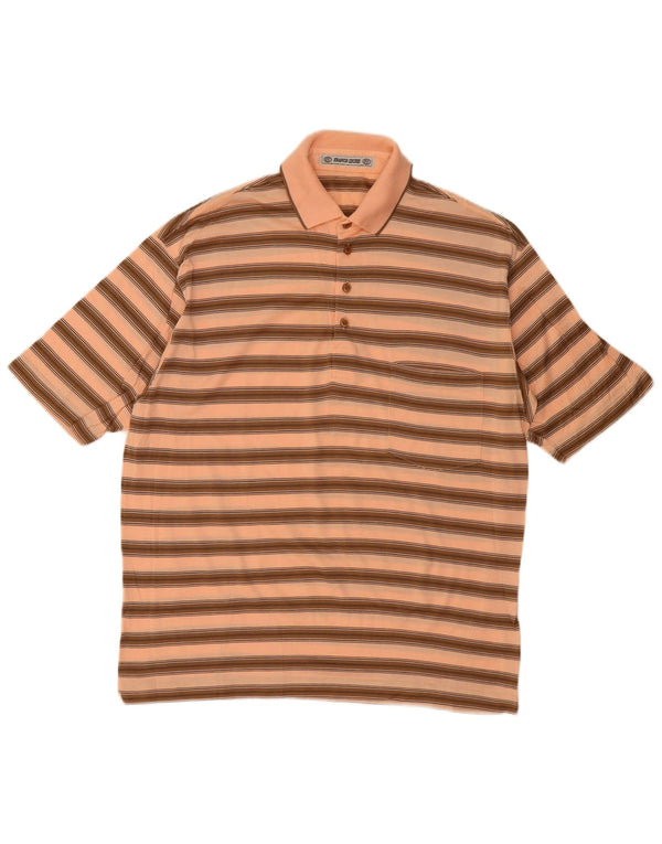 Polo da uomo Franco Ziche a righe grandi beige