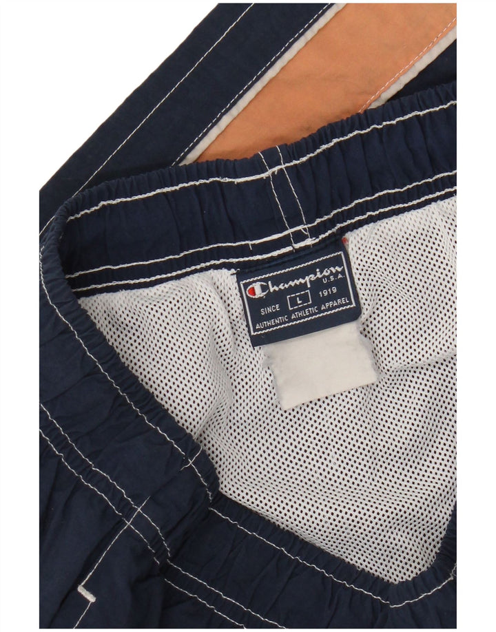 Pantaloncini da bagno da uomo Champion Large blu navy color block